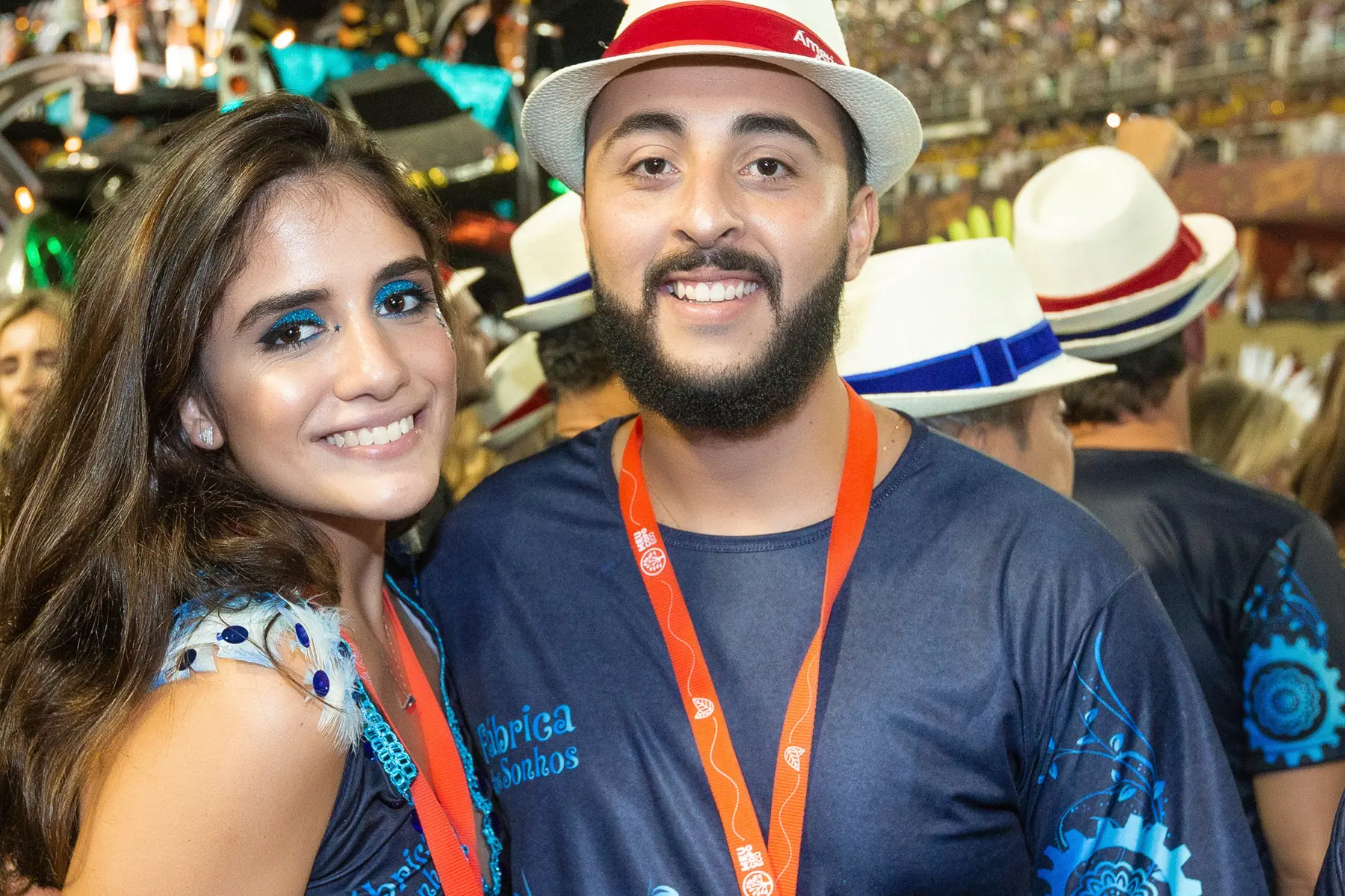 Convidados aproveitam o Carnaval carioca no Camarote Global, Sambódromo do Rio de Janeiro